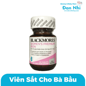 Viên Sắt Cho Bà Bầu Blackmores Pregnancy Iron 30 Viên Của Úc